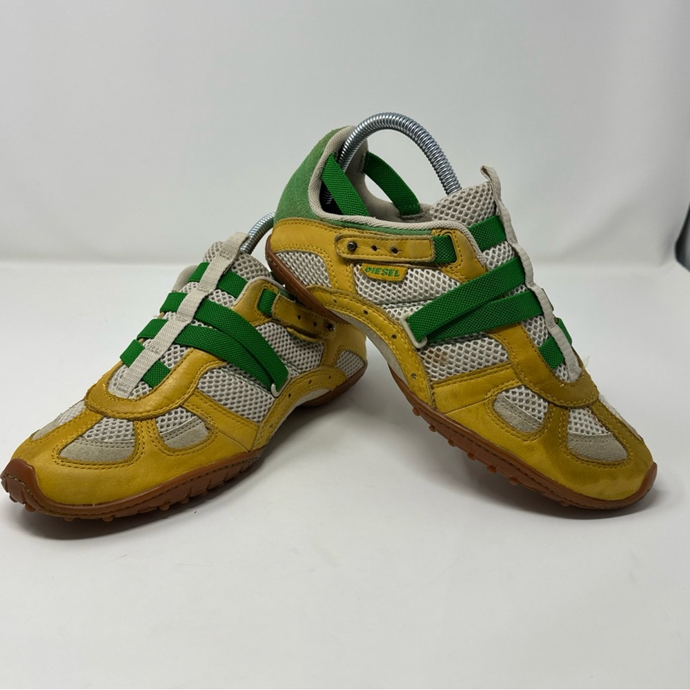 Vintage Diesel Women’s Size 8 Mosley Moslette Yellow/Green Eur 40.5